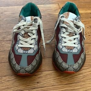 Gucci Rython sneakers. Fits a women’s size 8 and a men’s size 6.5